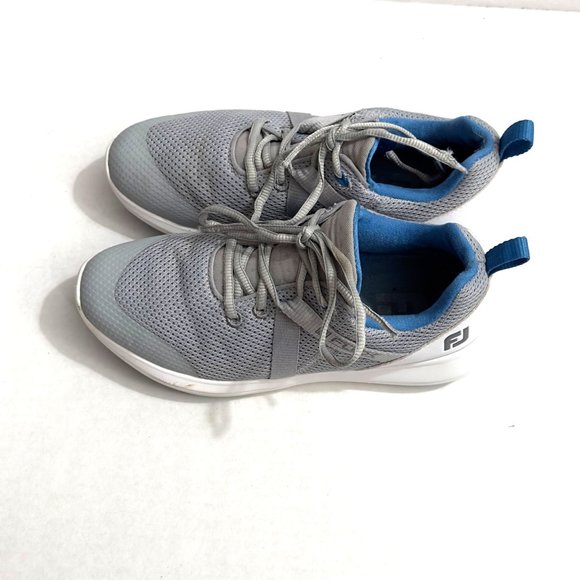 FootJoy 95727 Women's Flex Spikeless Golf Shoe White Grey Size 6.5 W Wide - Picture 2 of 6